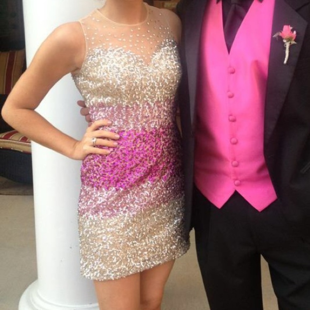 Sherri Hill Ombré Sequin Dress